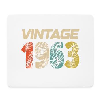 Vintage 1963 Retro - Best-seller - Tapis de souris (format paysage) - blanc - Devant