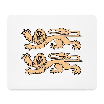 Lions Normandy - Style Vintage - Mouse Pad (horizontal) - white - Front