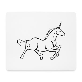 unicorn 2 - Mousepad (Querformat) - Weiß - Vorne