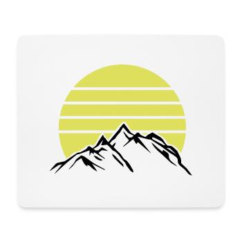 Montagnes Montagnes Montagnes 1 - Tapis de souris (format paysage) - blanc - Devant