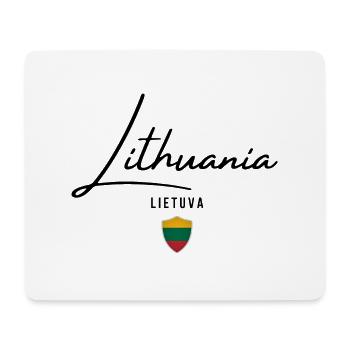Lithuanian flag, Lithuanian pride - Mouse Pad (horizontal) - white - Front