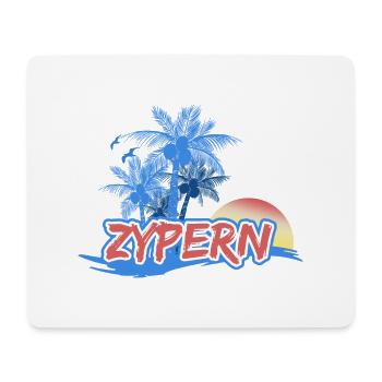 Strand Zypern - Mousepad (Querformat) - Weiß - Vorne