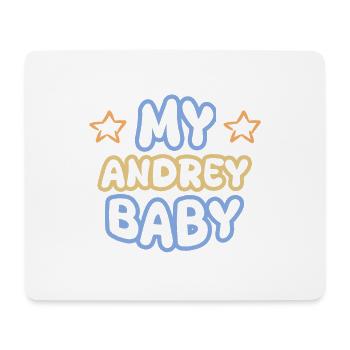 Andrey as a first name - Mouse Pad (horizontal) - white - Front