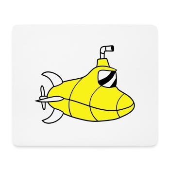 U-Boot Unterseeboot Tauchgang Tauchboot Kapitän - Mousepad (Querformat) - Weiß - Vorne