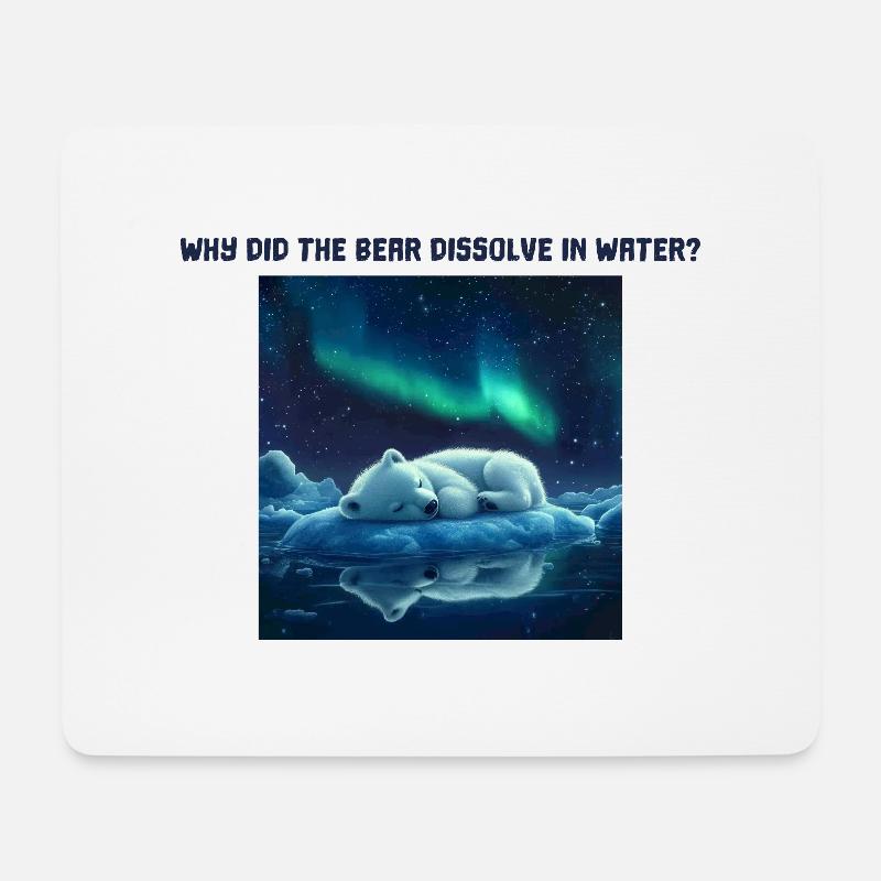 Süßer Chemiker Chemikant Wortwitz Eisbär - Mousepad (Querformat) - Weiß