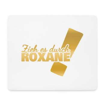 Vorname Roxane - Mousepad (Querformat) - Weiß - Vorne