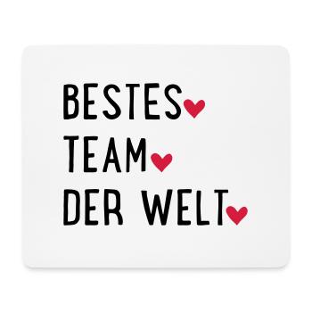 Bestes Team der Welt - Mousepad (Querformat) - Weiß - Vorne