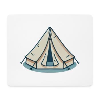 tent - Mouse Pad (horizontal) - white - Front