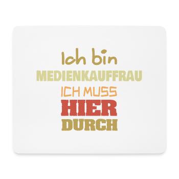 Media clerk - Mouse Pad (horizontal) - white - Front