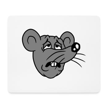 Souris épuisée triste désespérément fatiguée souffrance douce - Tapis de souris (format paysage) - blanc - Devant