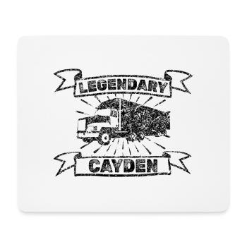 Cayden as a given name - Mouse Pad (horizontal) - white - Front
