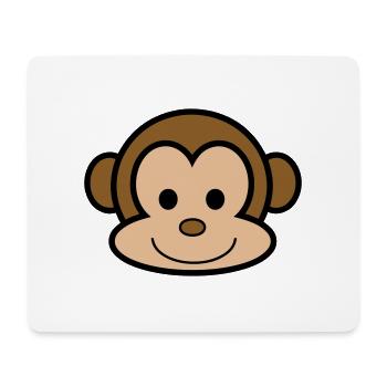 Happy Monkey - Mouse Pad (horizontal) - white - Front