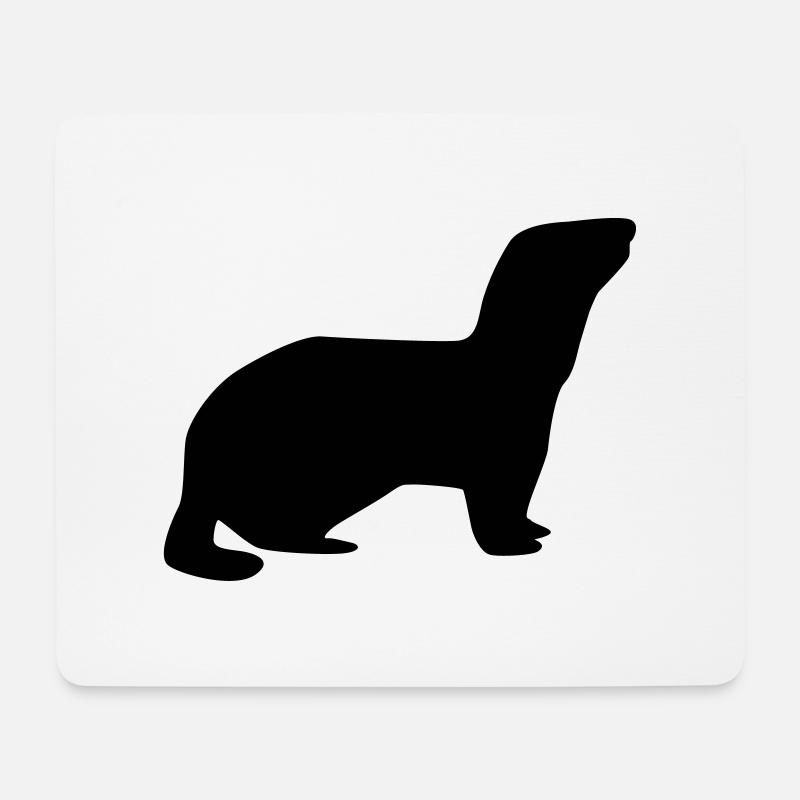 Frettchen - Mousepad (Querformat) - Weiß