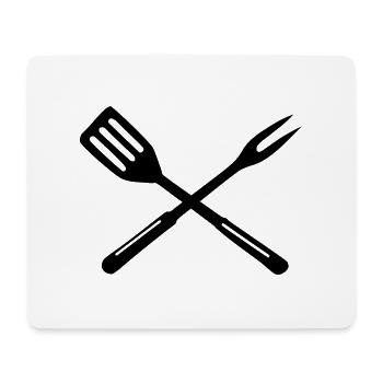 Grill - barbecue - Mouse Pad (horizontal) - white - Front