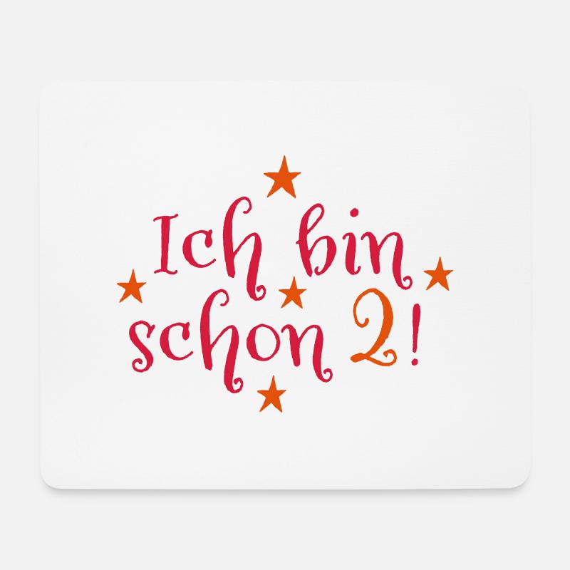 2 Geburtstag - Mousepad (Querformat) - Weiß