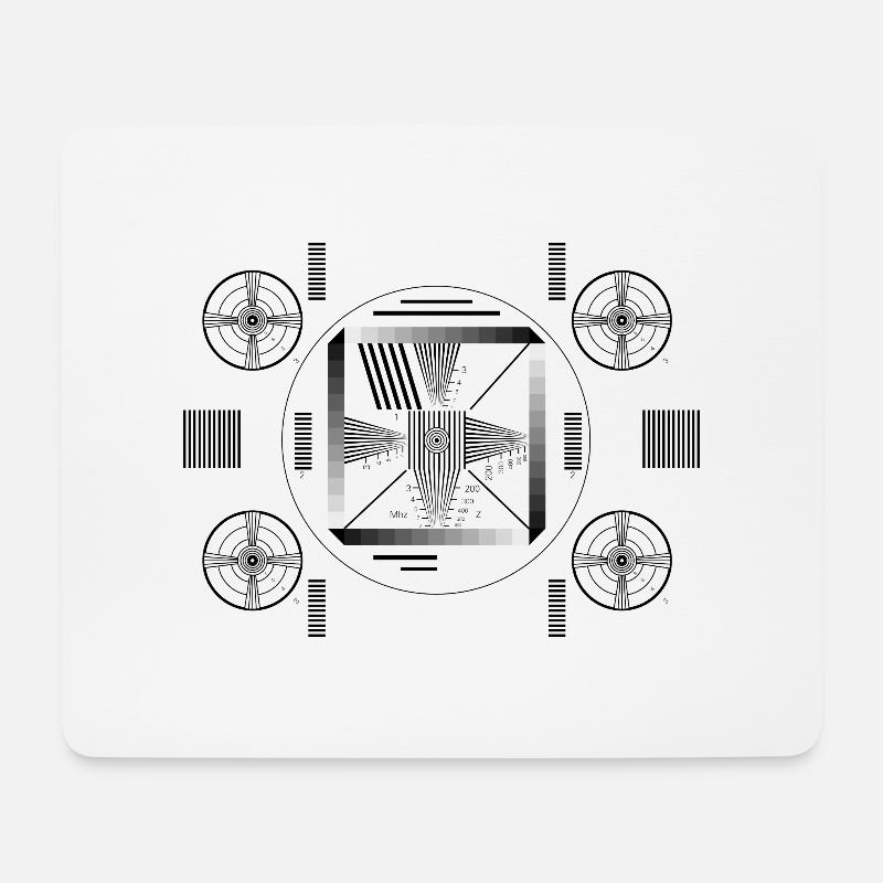 testbild - Mousepad (Querformat) - Weiß