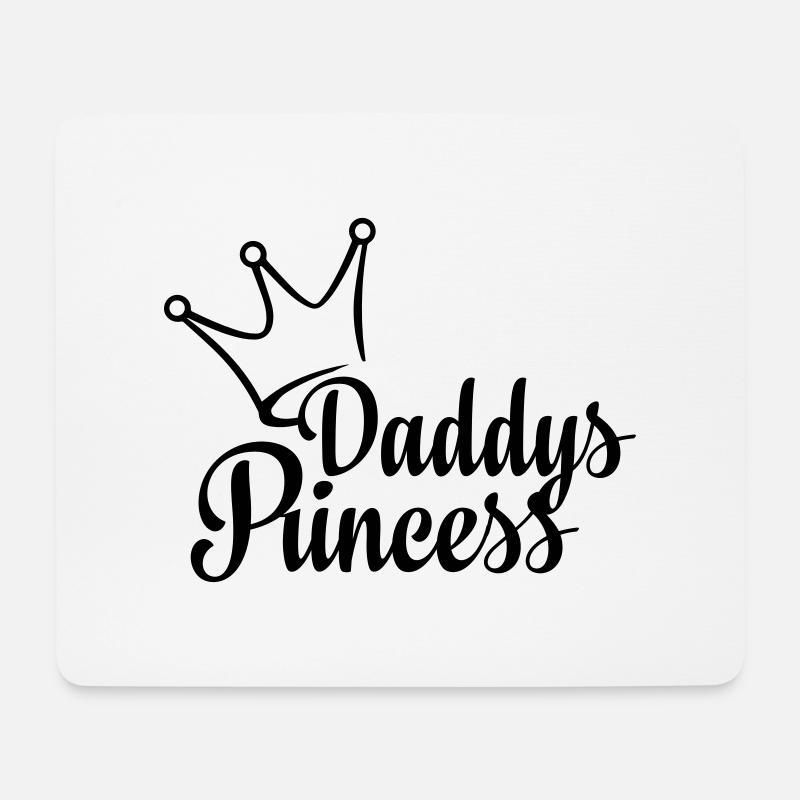 Daddys Princess (dh) - Mousepad (Querformat) - Weiß