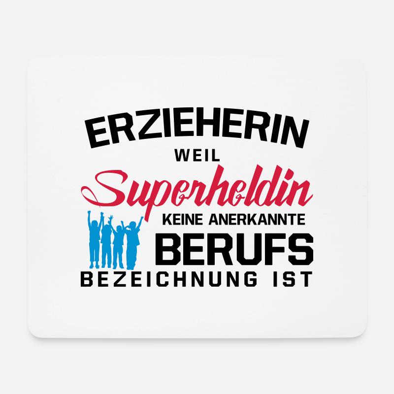 Erzieherin - Mousepad (Querformat) - Weiß