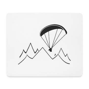 gleitschirm fliegen - Mousepad (Querformat) - Weiß - Vorne
