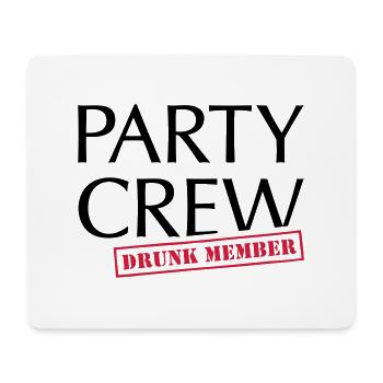 Alkohol Bier trinken und Party machen - Mousepad (Querformat) - Weiß - Vorne