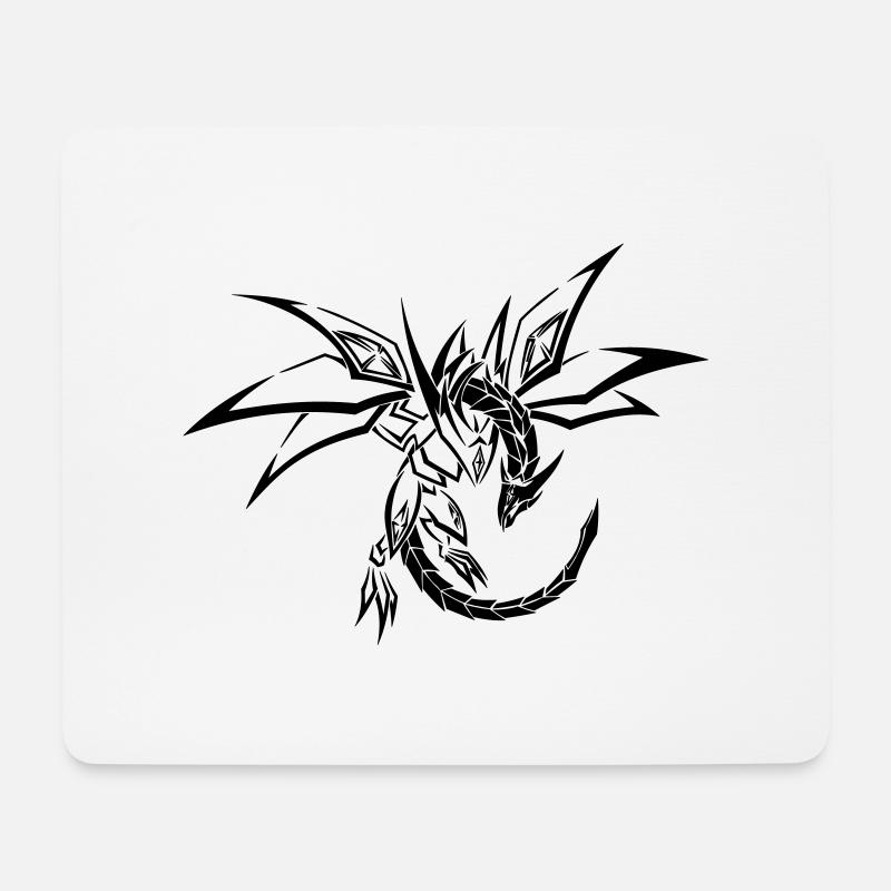 Dragontribal - Mousepad (Querformat) - Weiß