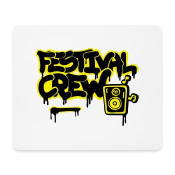 Festival crew Graffitti Musik Open air Sommer - Mouse Pad (horizontal) - white - Front