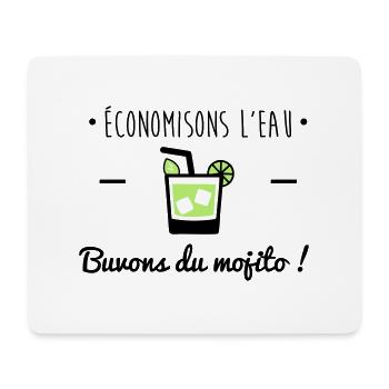 Buvons du mojito,humour,alcool - Tapis de souris (format paysage) - blanc - Devant