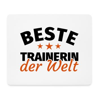 Trainerin Geschenk - Mousepad (Querformat) - Weiß - Vorne