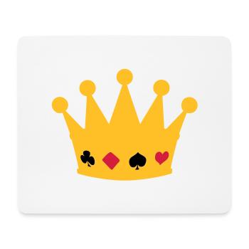 couronne poker crown - Tapis de souris (format paysage) - blanc - Devant