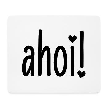 Ahoi heart ahoy heart - Mouse Pad (horizontal) - white - Front