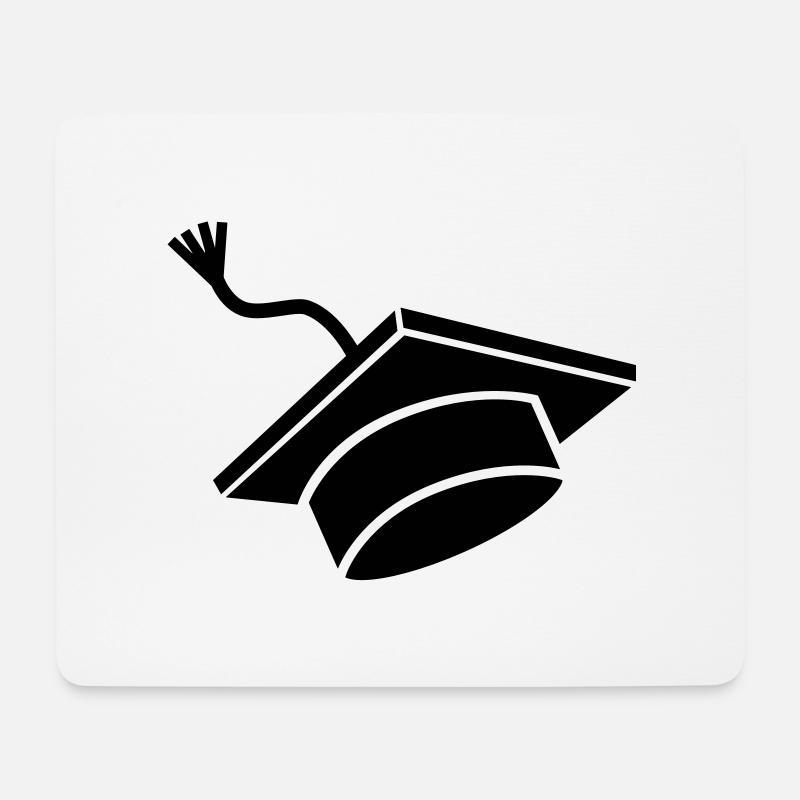 Doktorhut - Mousepad (Querformat) - Weiß