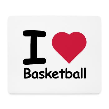ball basket basketball - Mouse Pad (horizontal) - white - Front