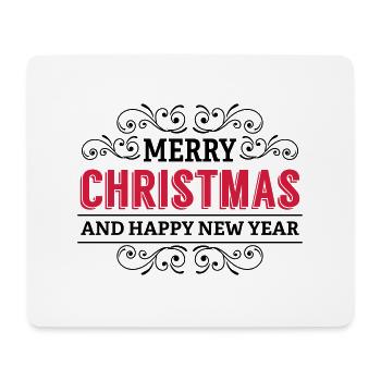Merry Christmas Christmas present Santa xmas - Mouse Pad (horizontal) - white - Front