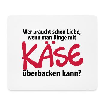 Liebe Käse backen Grill Ofen Herd Küche Toast Amor - Mousepad (Querformat) - Weiß - Vorne