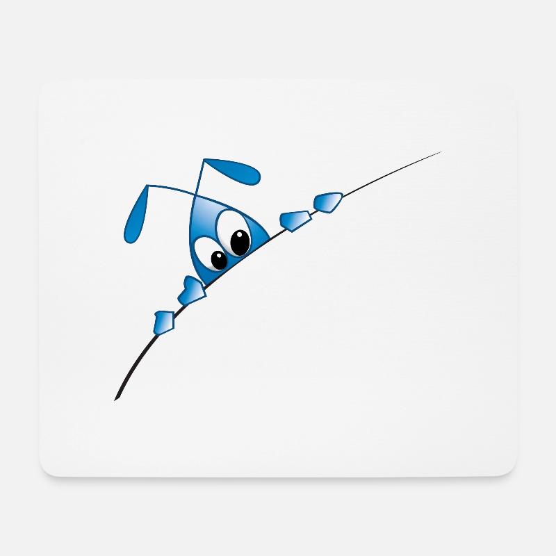 neugierige Ameise - Mousepad (Querformat) - Weiß