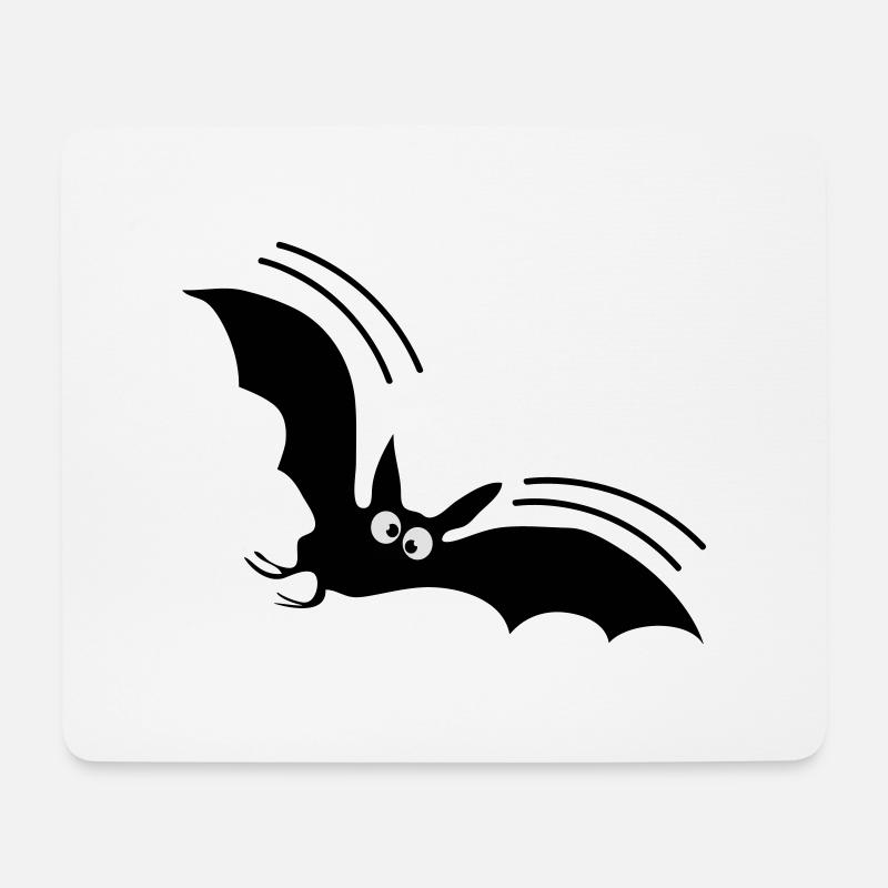 fledermaus - Mousepad (Querformat) - Weiß