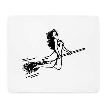 witch - Mouse Pad (horizontal) - white - Front