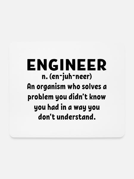Engineer Humour - Mousepad (Querformat) - Weiß