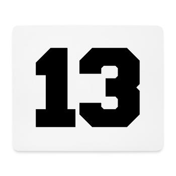 13 - Mousepad (Querformat) - Weiß - Vorne