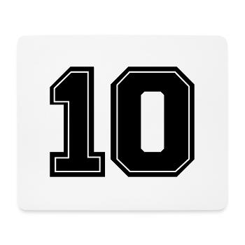 10number - Mousepad (Querformat) - Weiß - Vorne