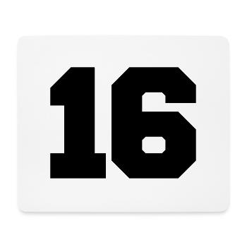 16 - Mousepad (Querformat) - Weiß - Vorne