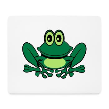 Sweet funny frog - Mouse Pad (horizontal) - white - Front