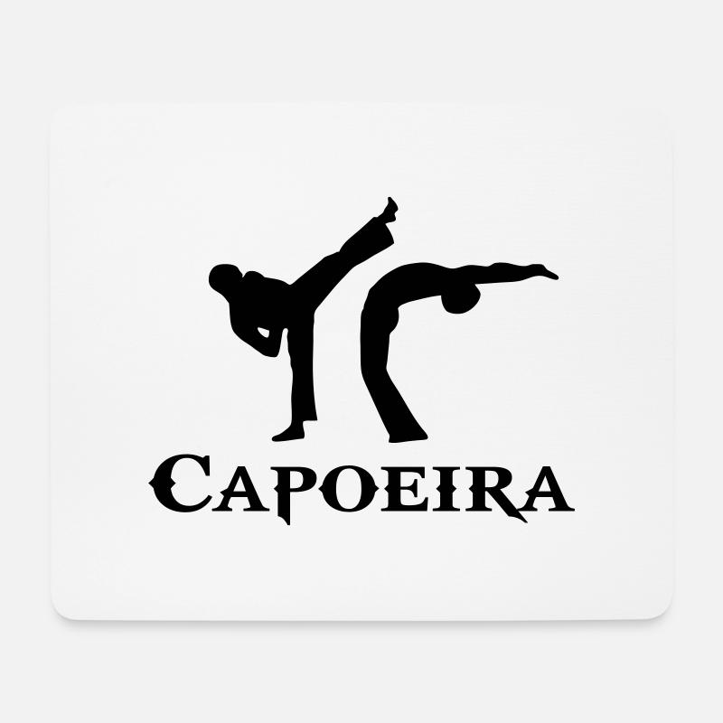 zeichnen capoeira afro-brasilianische kampfkunst - Mousepad (Querformat) - Weiß