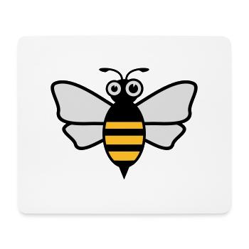 Abeille - Tapis de souris (format paysage) - blanc - Devant