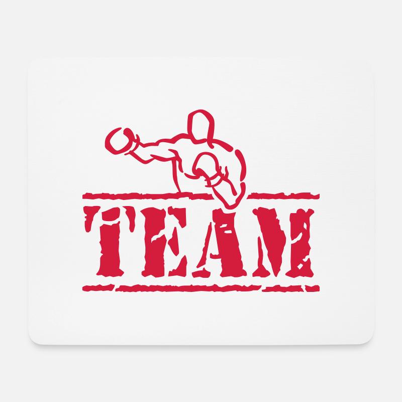 boxing team, any colour possible - Mousepad (Querformat) - Weiß