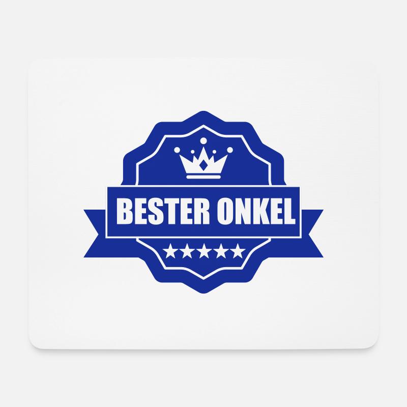 bester onkel - Mousepad (Querformat) - Weiß