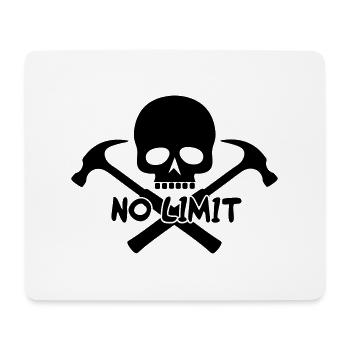 totenkopf hammer / skull hammer - Mousepad (Querformat) - Weiß - Vorne