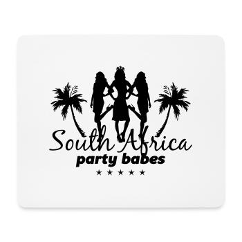 south africa party babes - Mousepad (Querformat) - Weiß - Vorne