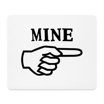 Mein - Hand Finger - Mouse Pad (horizontal) - white - Front