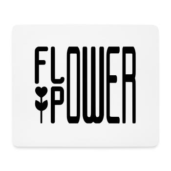 BLUMENLEISTUNG - Mousepad (Querformat) - Weiß - Vorne